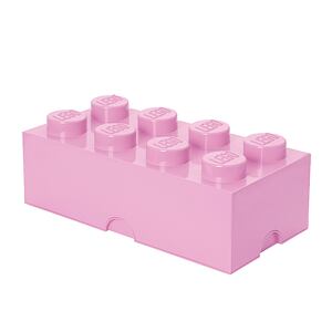LEGO Úložný box 8 světle růžový
