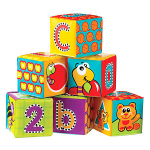 Playgro Měkké pěnové kostky, 6ks