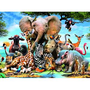 Ravensburger Afričtí přátelé Puzzle 300 dílků