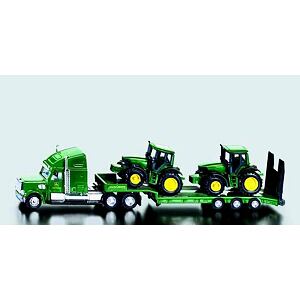 Siku Tahač s podvalníkem a traktory John Deere