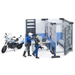 Bruder Policejní stanice + motocykl a figurky