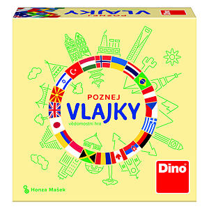 Dino Poznej vlajky Cestovní hra