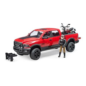 Bruder Terénní auto RAM + figurka a motocykl