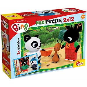 Lisciani Bing a jeho přátelé Puzzle 2x12