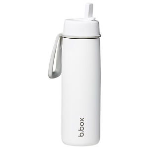 b.box Nerezová termolahev s brčkem 690 ml - white out