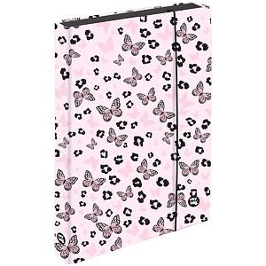 Oxybag Box na sešity A4 Jumbo -  OXY NEXT Butterfly pink