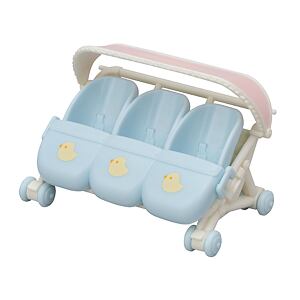 Sylvanian Families Kočárek pro trojčata