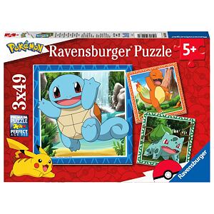 Ravensburger Pokémon Puzzle: Vypusťte Pokémony, 3x49 dílků