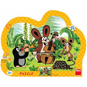 Dino Puzzle Krtek muzikant 25 dílků deskové
