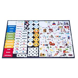 Teddies Kalendář magnetický - Školka 114 ks magnetek