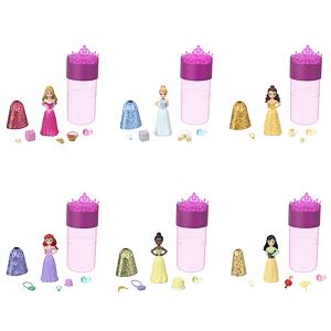 Mattel Disney Princess Color Reveal Královská malá panenka na večírku, více druhů