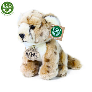 Rappa Plyšový gepard sedící 18 cm ECO-FRIENDLY