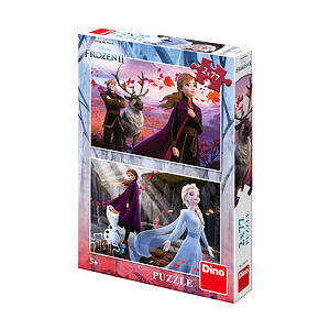 FROZEN II 2x77 Puzzle NOVÉ