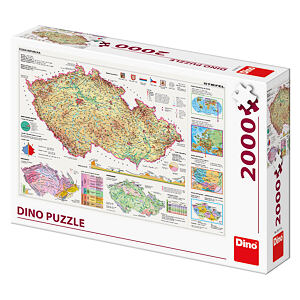 Dino Mapy české republiky Puzzle 2000 dílků