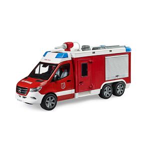 Bruder Mercedes Benz Sprinter - hasiči + pumpa, majáky