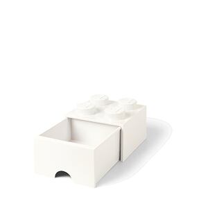 LEGO Úložný box 4 s šuplíkem - bílá