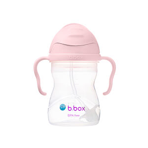 b.box Hrneček s brčkem 240 ml - GELATO blush