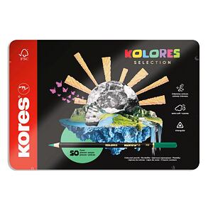 Kores Pastelky Kolores selection dárkové v plechu 50 barev