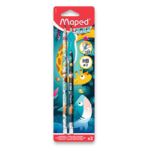 Maped Jungle Feber Tužka s pryží, 2ks+nástavec, BL