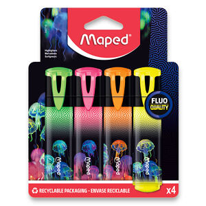 Maped Zvýrazňovač Deepsea Paradise 4 ks, BL