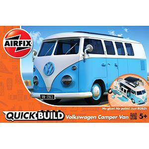 Airfix Quick Build auto J6024 - VW Camper Van - modrá