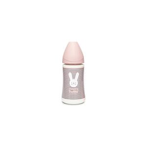 Suavinex Premium láhev 270 ml 3P Hygge proužky, růžová