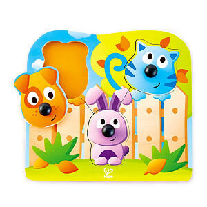 Hape Puzzle s úchytkami Domácí zvířátka