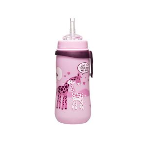 NIP Láhev Straw cup, 330 ml, holka, s brčkem