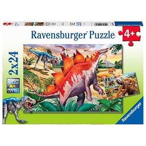 Ravensburger Svět dinosaurů Puzzle 2x24 dílků