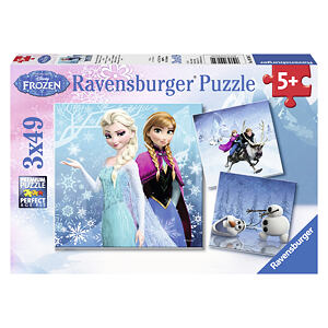 Ravensburger Ledové království Puzzle 3x49 dílků