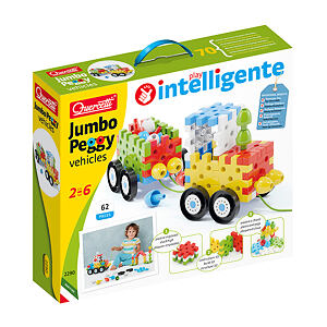 Quercetti Jumbo Peggy Vehicles – Stavebnice pro nejmenší