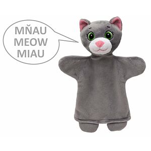 Moravská ústředna Kočka 26 cm, zvukový maňásek