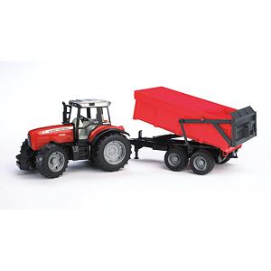 Bruder Traktor MASSEY FERGUSON + vůz