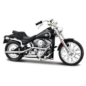 Maisto Motocykl Harley Davidson 1984 FXST Softail®, matně černá, 1:18