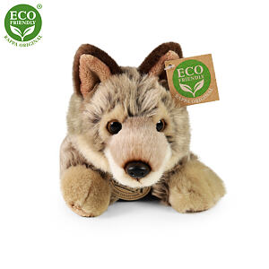 Rappa Plyšový vlk ležící 20 cm ECO-FRIENDLY