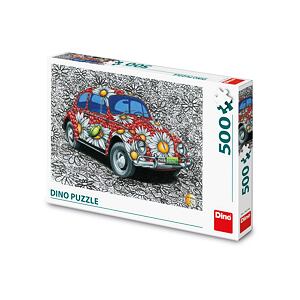Dino Malovaný VW Brouk 500 dílků Puzzle