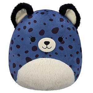 SQUISHMALLOWS Modrý gepard s chlupatým bříškem - Spotts, 30 cm
