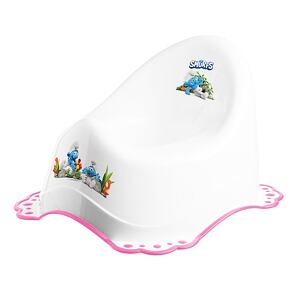 Maltex Nočník s protiskluzem The Smurfs - bílá/růžová