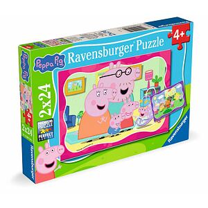 Ravensburger Prasátko Peppa Puzzle 2x24 dílků