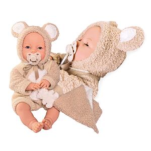 Antonio Juan 14364 BIMBA - mrkací panenka miminko se zvuky a měkkým látkovým tělem - 37 cm