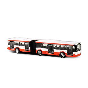 Rappa Kovový kloubový autobus červený 18 cm