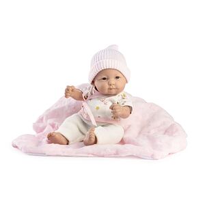 Guca 855 NEW BORN HOLČIČKA - realistická panenka miminko s celovinylovým tělem - 25 cm