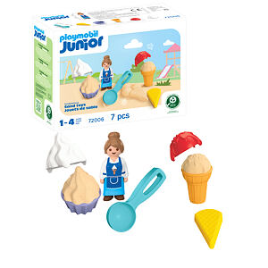 Playmobil JUNIOR: Pískoviště Zmrzlinárna