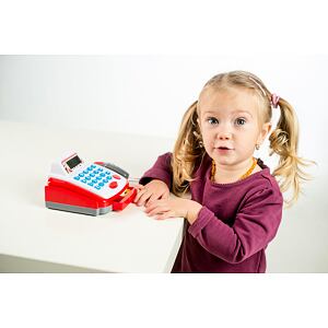 Teddies Pokladna malá digitální plast 18cm s doplňky