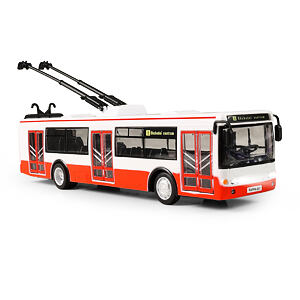 Rappa Trolejbus hlásí zastávky česky s funkčními dveřmi, 28 cm