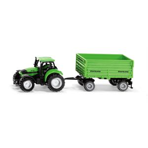 SIKU Blister - traktor DEUTZ-FAHR s přívěsem Fortuna