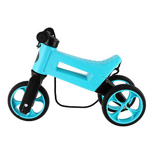 FUNNY WHEELS Odrážedlo Rider SuperSport 2v1 s popruhem tyrkys