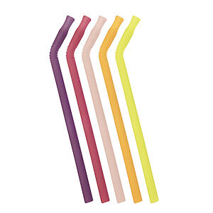b.box Set silikonových brček - růžová/oranžová