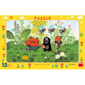 Dino Krteček na výletě Puzzle 15 dílků
