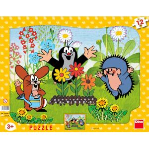 Dino Puzzle Krteček zahradník 12 dílků